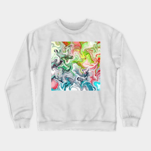 Near - Original Abstract Design Crewneck Sweatshirt by artsydevil